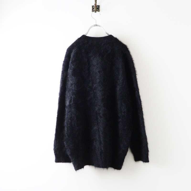 定価3.7万 トゥモローランド ボールジー Ballseyフラッフィーヤーン Vネックカーディガン XS ブラック┃黒 秋冬 トップス【2400014683905】_画像2
