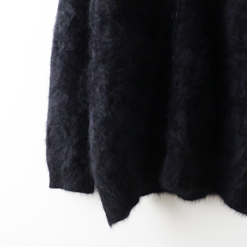 定価3.7万 トゥモローランド ボールジー Ballseyフラッフィーヤーン Vネックカーディガン XS ブラック┃黒 秋冬 トップス【2400014683905】_画像4