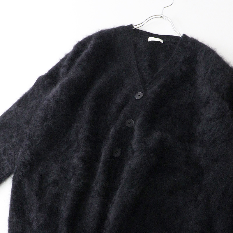 定価3.7万 トゥモローランド ボールジー Ballseyフラッフィーヤーン Vネックカーディガン XS ブラック┃黒 秋冬 トップス【2400014683905】_画像5