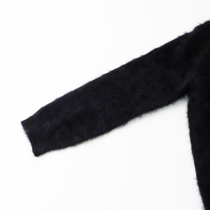 定価3.7万 トゥモローランド ボールジー Ballseyフラッフィーヤーン Vネックカーディガン XS ブラック┃黒 秋冬 トップス【2400014683905】_画像6