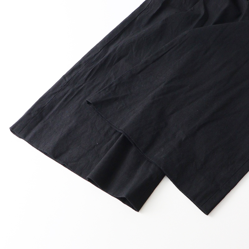 ドゥーズィエムクラス Deuxieme Classe Li/Ny Modern Wide パンツ 38 ブラック┃黒 タック入ワイドシルエット【2400014684131】_画像4