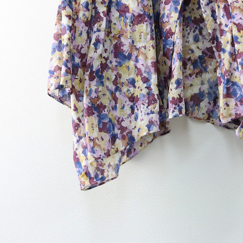 ジャーナルスタンダードレサージュ JOURNAL STANDARD L'ESSAGE フラワープリントブラウス＼ピンク系 綿麻 ワイド シャツ【2400014713046】_画像5