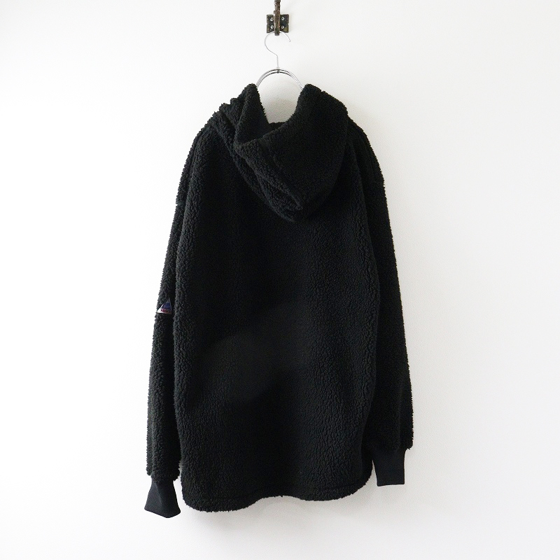 ケープハイツ Cape HEIGHTS ASSABET FZ HOODY OS＼ブラック フリース ボア ジャケット フーディー ブルゾン【2400014709957】_画像2