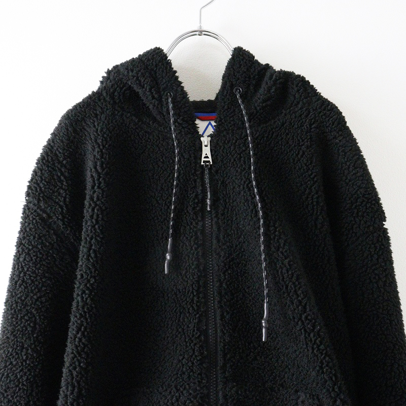 ケープハイツ Cape HEIGHTS ASSABET FZ HOODY OS＼ブラック フリース ボア ジャケット フーディー ブルゾン【2400014709957】_画像3
