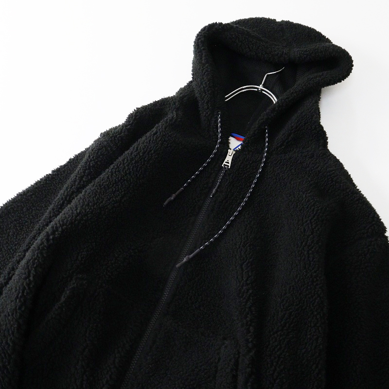ケープハイツ Cape HEIGHTS ASSABET FZ HOODY OS＼ブラック フリース ボア ジャケット フーディー ブルゾン【2400014709957】_画像6