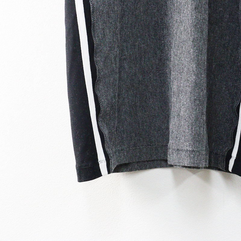 ジュンヤワタナベマン コムデギャルソン JUNYA WATANABE MAN サイドライン ニットポロシャツ M グレー┃トップス【2400014700459】_画像4