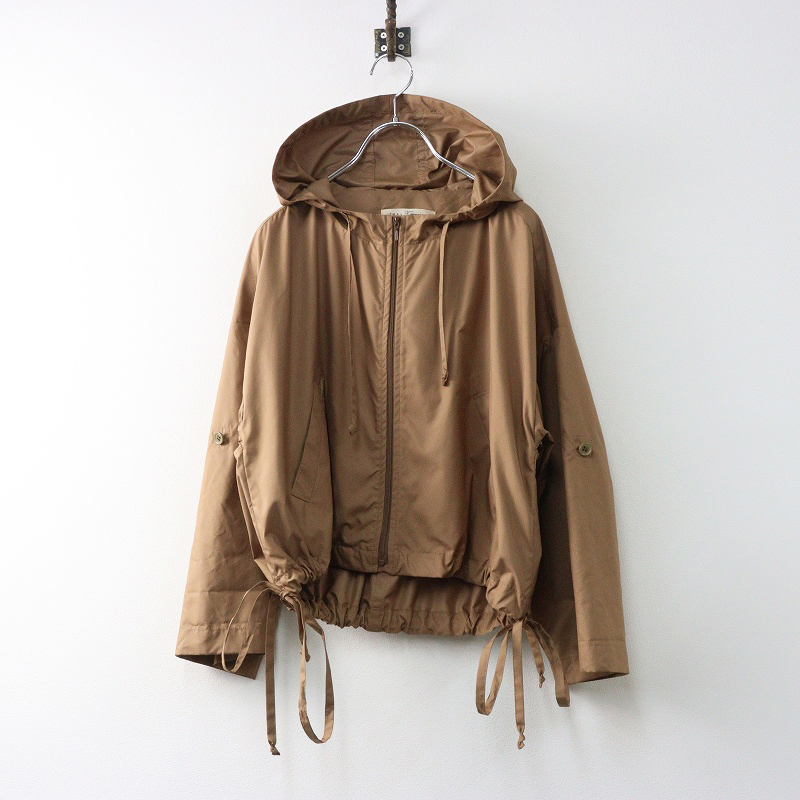 イエナ×ティヤマイパリ t.yamai paris pour IENA ナイロン ジップアップフードジャケット 0 ブラウン┃アウター【2400014717570】_画像1