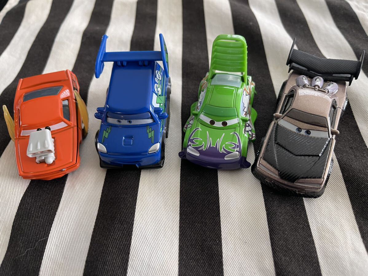 新品　絶版カーズ ミニカー　暴走族4台セット　DJ ブーストウィンゴ　スノットロッド_画像1