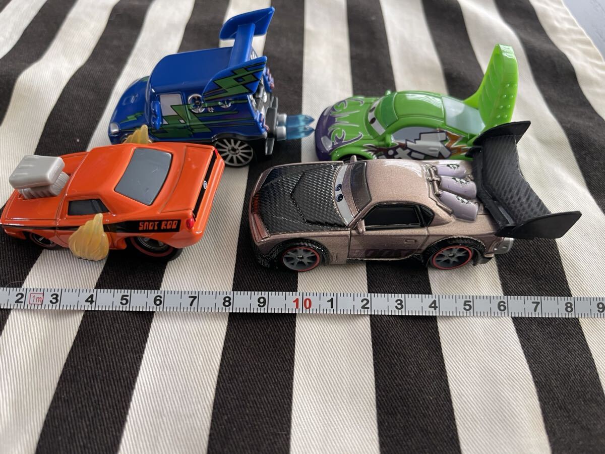 新品　絶版カーズ ミニカー　暴走族4台セット　DJ ブーストウィンゴ　スノットロッド_画像3