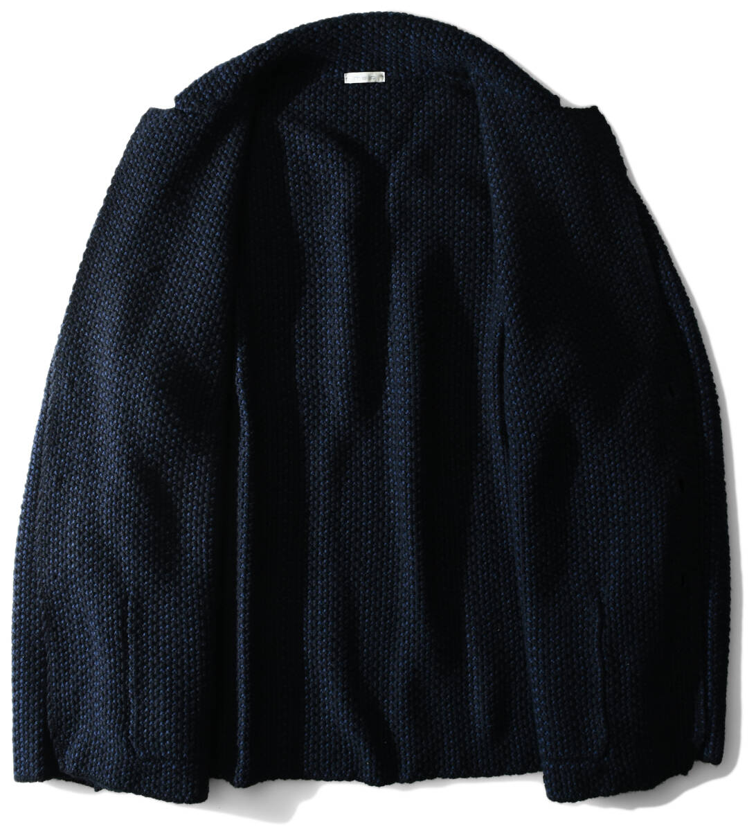 39,6万【malo マロ 新品】最高ランクのカシミア100%◇超贅沢なヘビーウエイト.カシミア山羊17頭分◇意匠立体編みカシミアニットジャケット_画像3