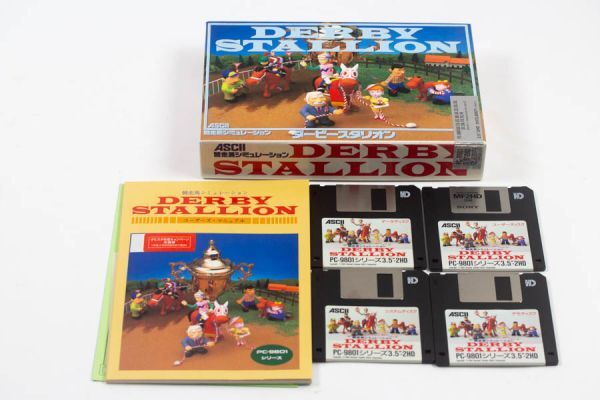 【中古】ダービースタリオン Winning Post 他 PC-9801 3.5インチFD KOEI ASCII 競走馬シミュレーションゲーム ダビスタ 箱付き＃19642_画像7