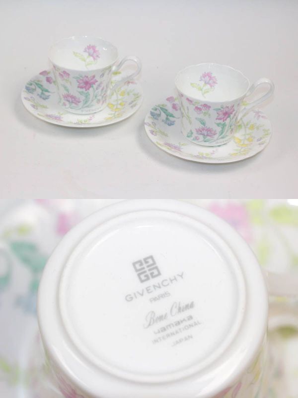 【中古】ウエッジウッド MINTON ローゼンタール ジバンシー ノリタケ カップ＆ソーサー 9客セット #19633_画像10