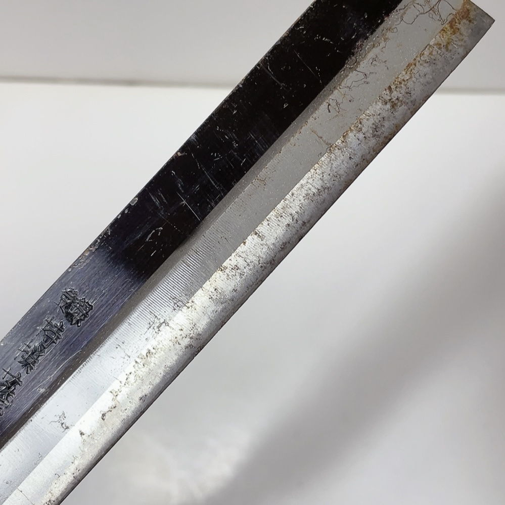 即決 送料無料 中古★燕山 鉈 両刃 170mm ナタ なた 薪割 アウトドア★全長32cm 刃物_画像4