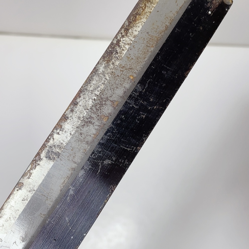 即決 送料無料 中古★燕山 鉈 両刃 170mm ナタ なた 薪割 アウトドア★全長32cm 刃物_画像5