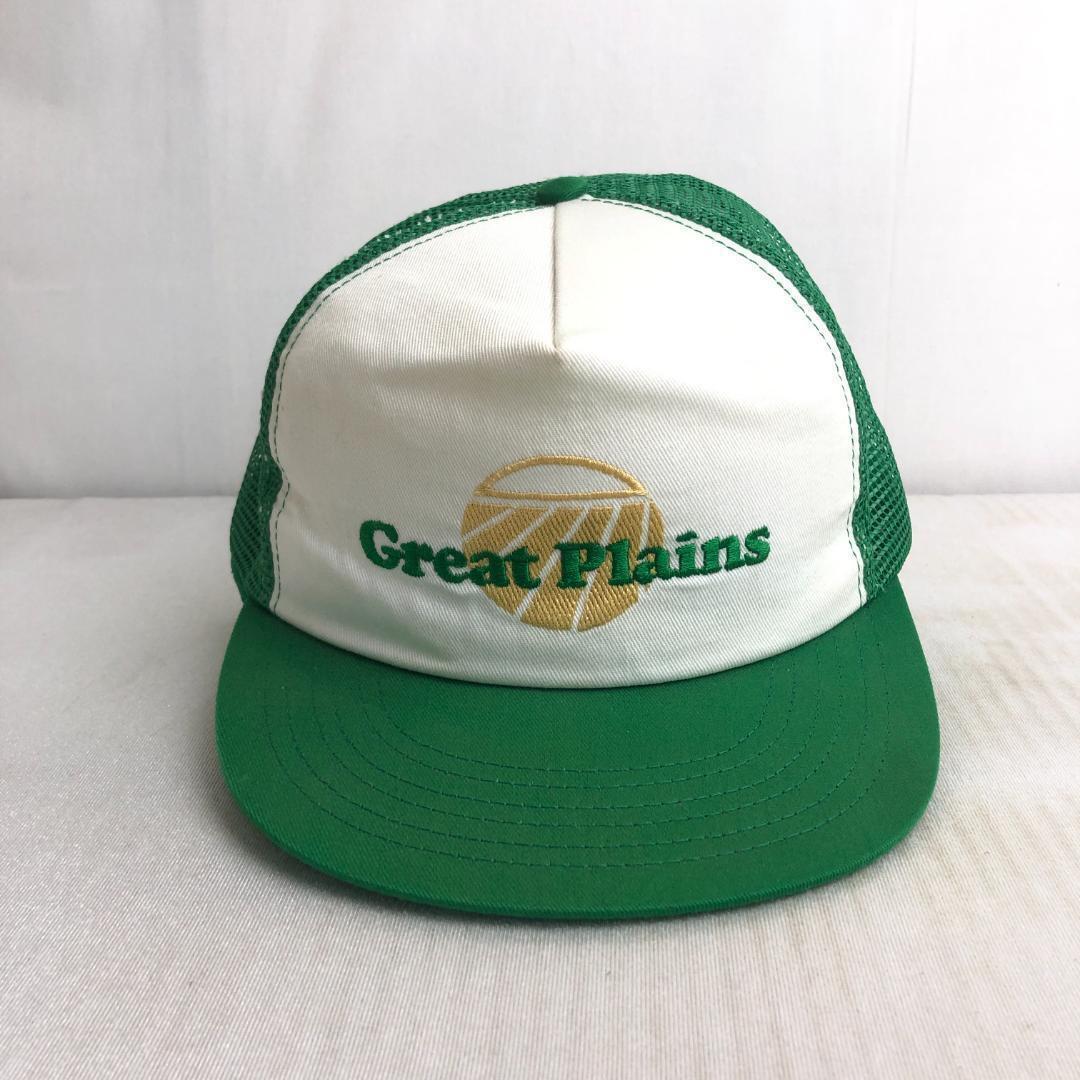 【USA製】US古着　キャップ　メッシュキャップ　トラッカーキャップ　Great　ビンテージキャップ　企業物　企業ロゴ　グリーン　緑_画像2
