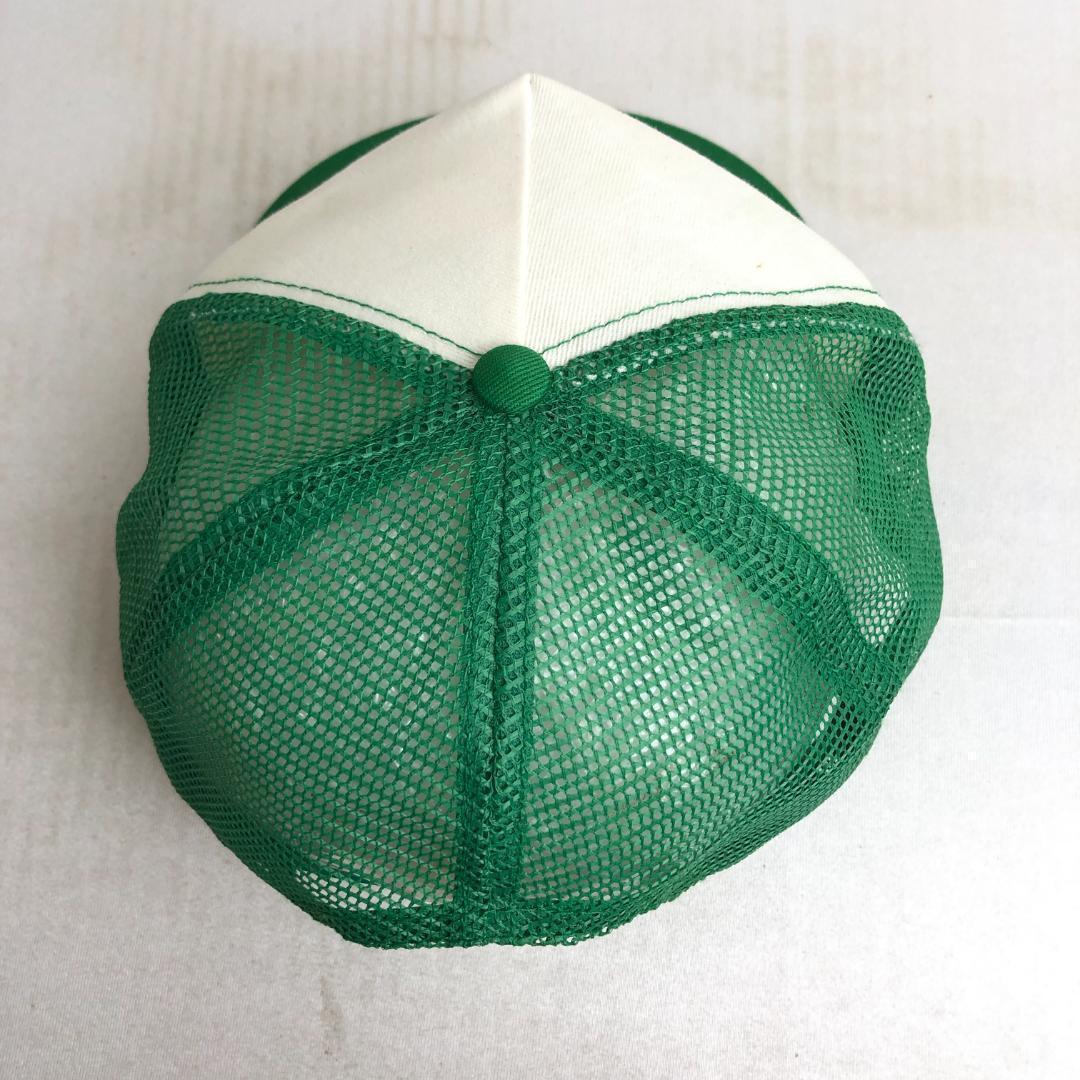 【USA製】US古着　キャップ　メッシュキャップ　トラッカーキャップ　Great　ビンテージキャップ　企業物　企業ロゴ　グリーン　緑_画像6