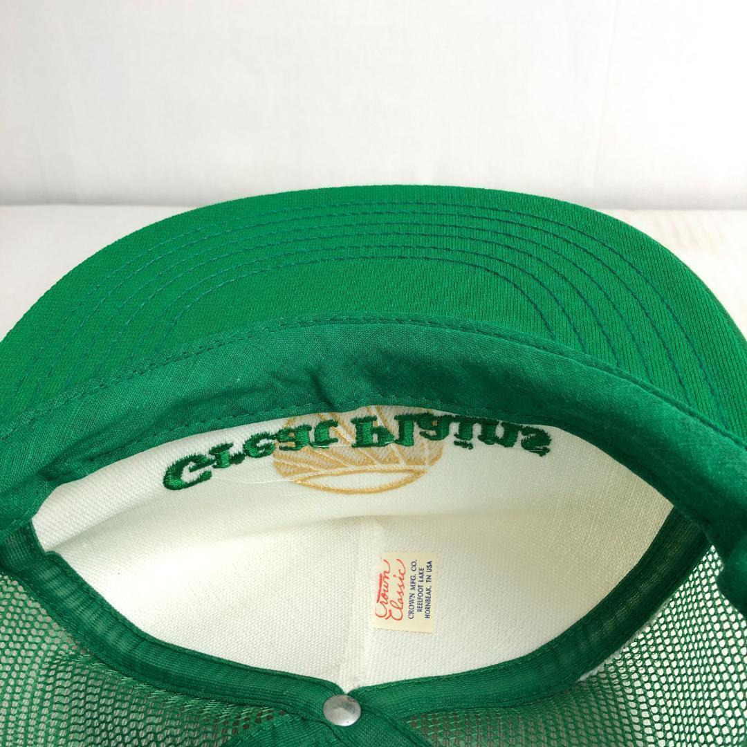 【USA製】US古着　キャップ　メッシュキャップ　トラッカーキャップ　Great　ビンテージキャップ　企業物　企業ロゴ　グリーン　緑_画像8