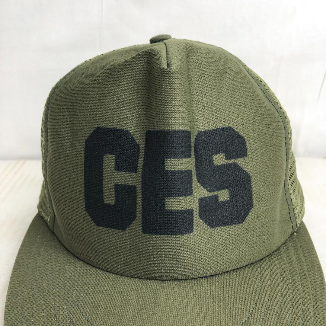 【アメリカ製】US古着　キャップ　メッシュキャップ　トラッカーキャップ　CES ビンテージキャップ　デカロゴ　企業ロゴ　企業物_画像1