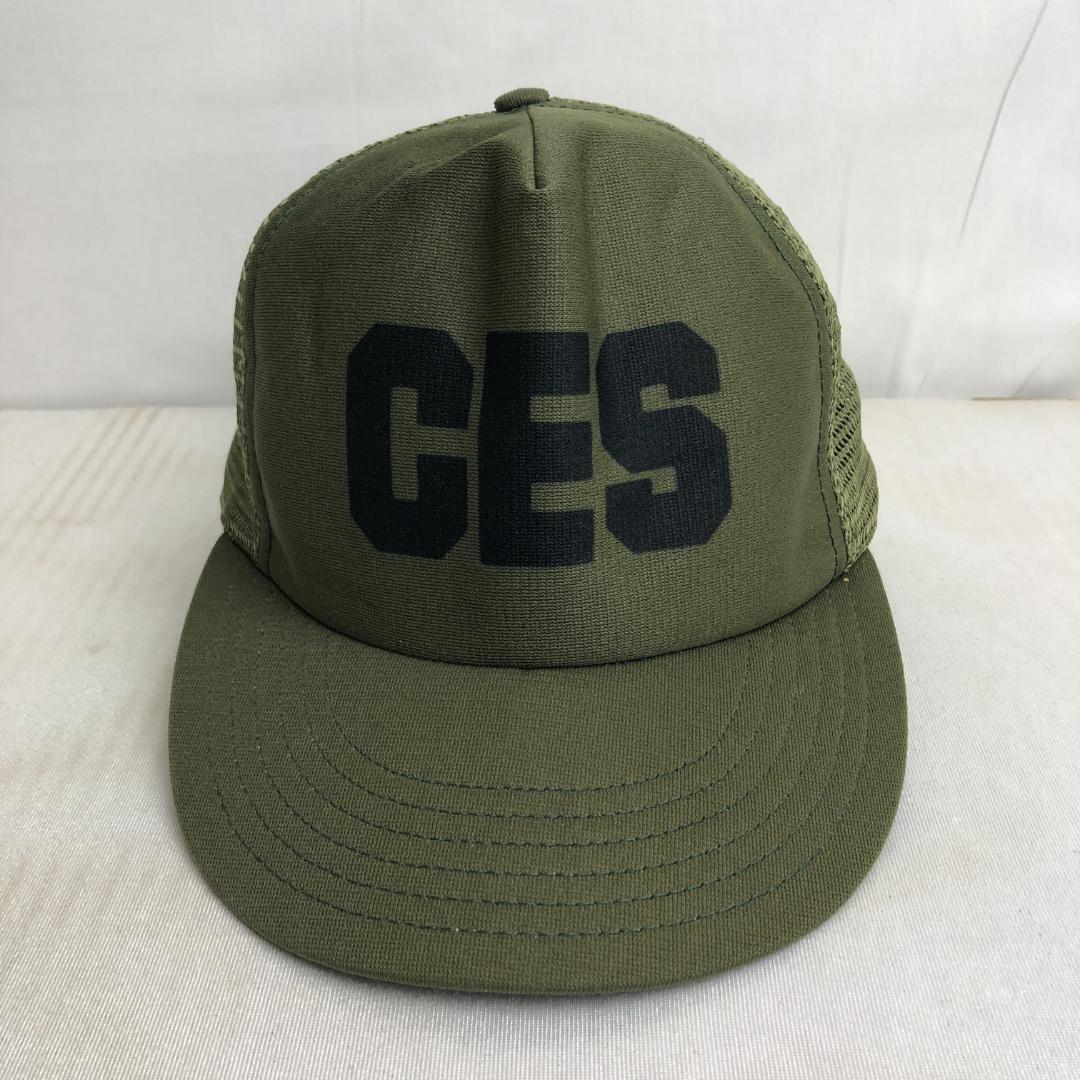 【アメリカ製】US古着　キャップ　メッシュキャップ　トラッカーキャップ　CES ビンテージキャップ　デカロゴ　企業ロゴ　企業物_画像2