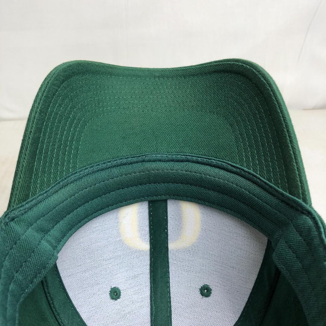 【US古着】キャップ 6パネルキャップ 刺ロゴ NIKE ナイキ オレゴンダックス グリーン 緑 イエロー 黄色 チームロゴ_画像8