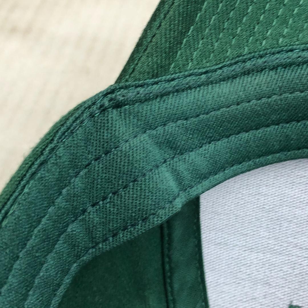 【US古着】キャップ 6パネルキャップ 刺ロゴ NIKE ナイキ オレゴンダックス グリーン 緑 イエロー 黄色 チームロゴ_画像9