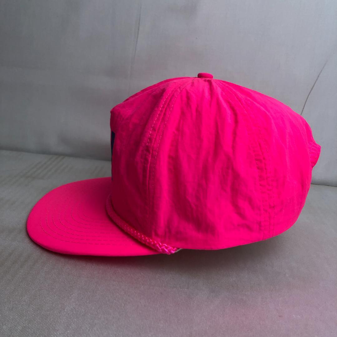 【アメリカ古着】キャップ　トラッカーキャップ　蛍光ピンク　ネオンカラー　RSH ビンテージキャップ　ナイロンキャップ_画像3