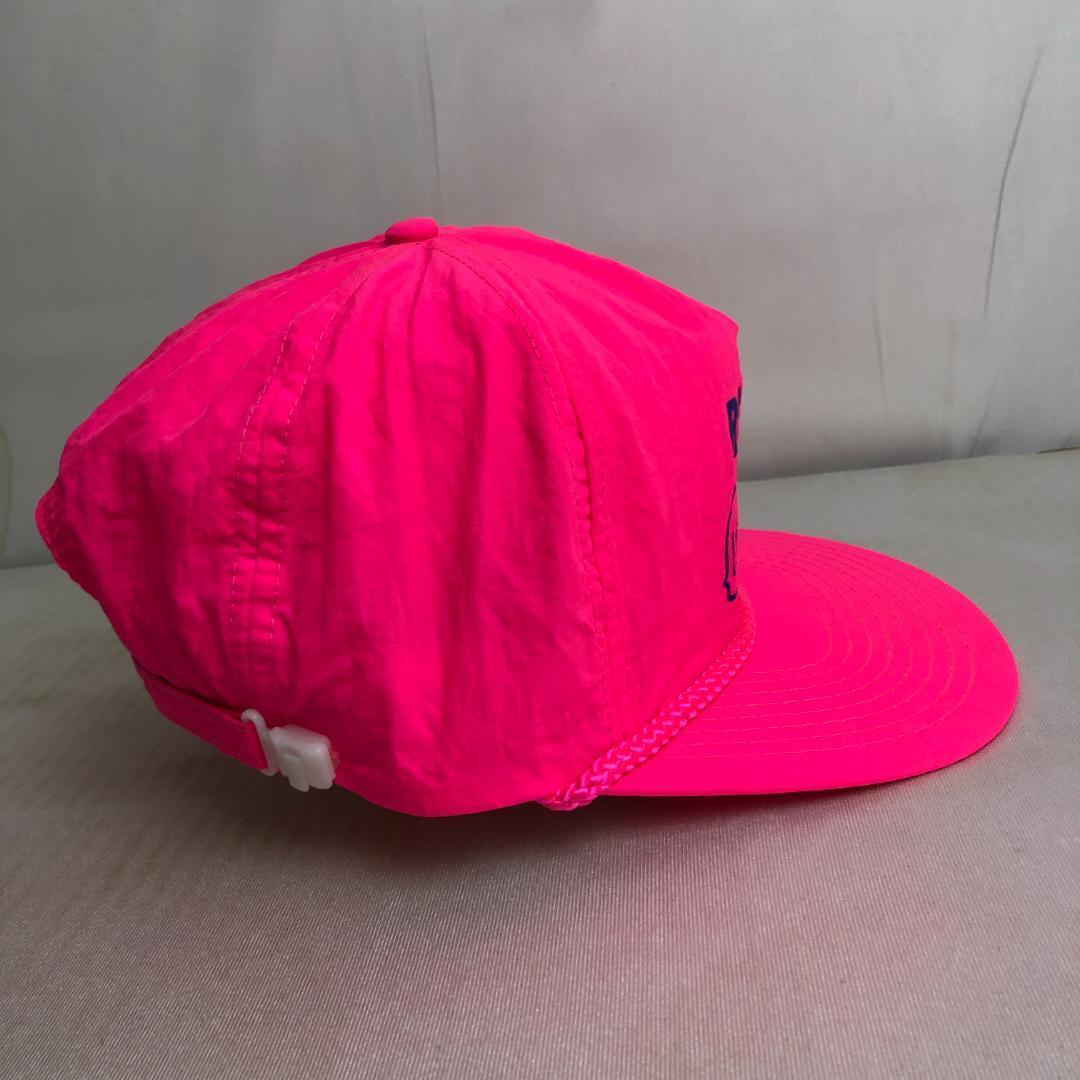 【アメリカ古着】キャップ　トラッカーキャップ　蛍光ピンク　ネオンカラー　RSH ビンテージキャップ　ナイロンキャップ_画像4