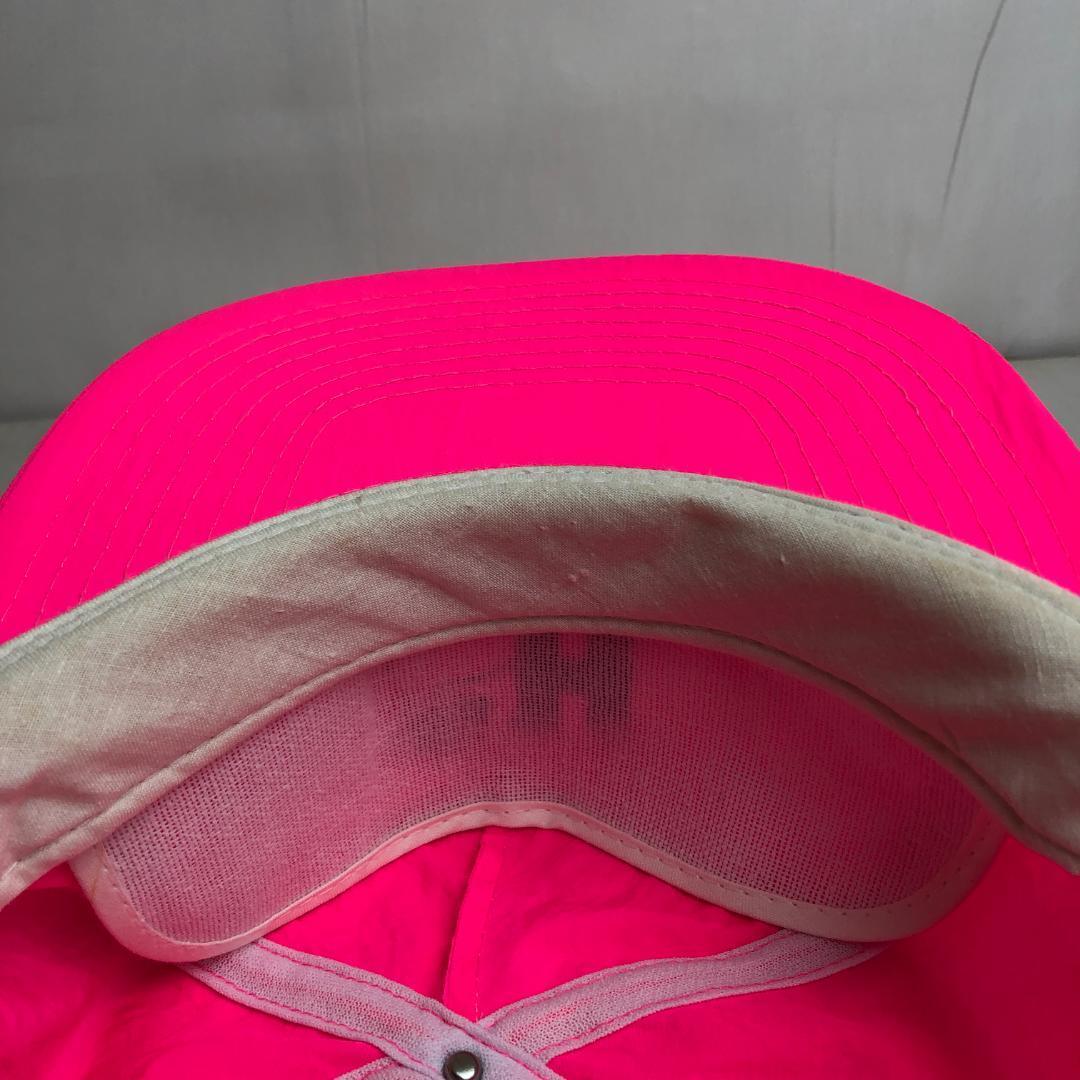 【アメリカ古着】キャップ　トラッカーキャップ　蛍光ピンク　ネオンカラー　RSH ビンテージキャップ　ナイロンキャップ_画像9