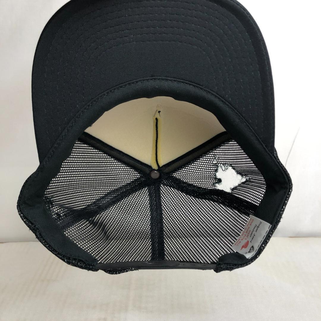 【訳あり品】US古着キャップ　メッシュキャップ　トラッカーキャップ　GENUINE ブラック 黒　ビンテージキャップ　企業ロゴ　企業物_画像7