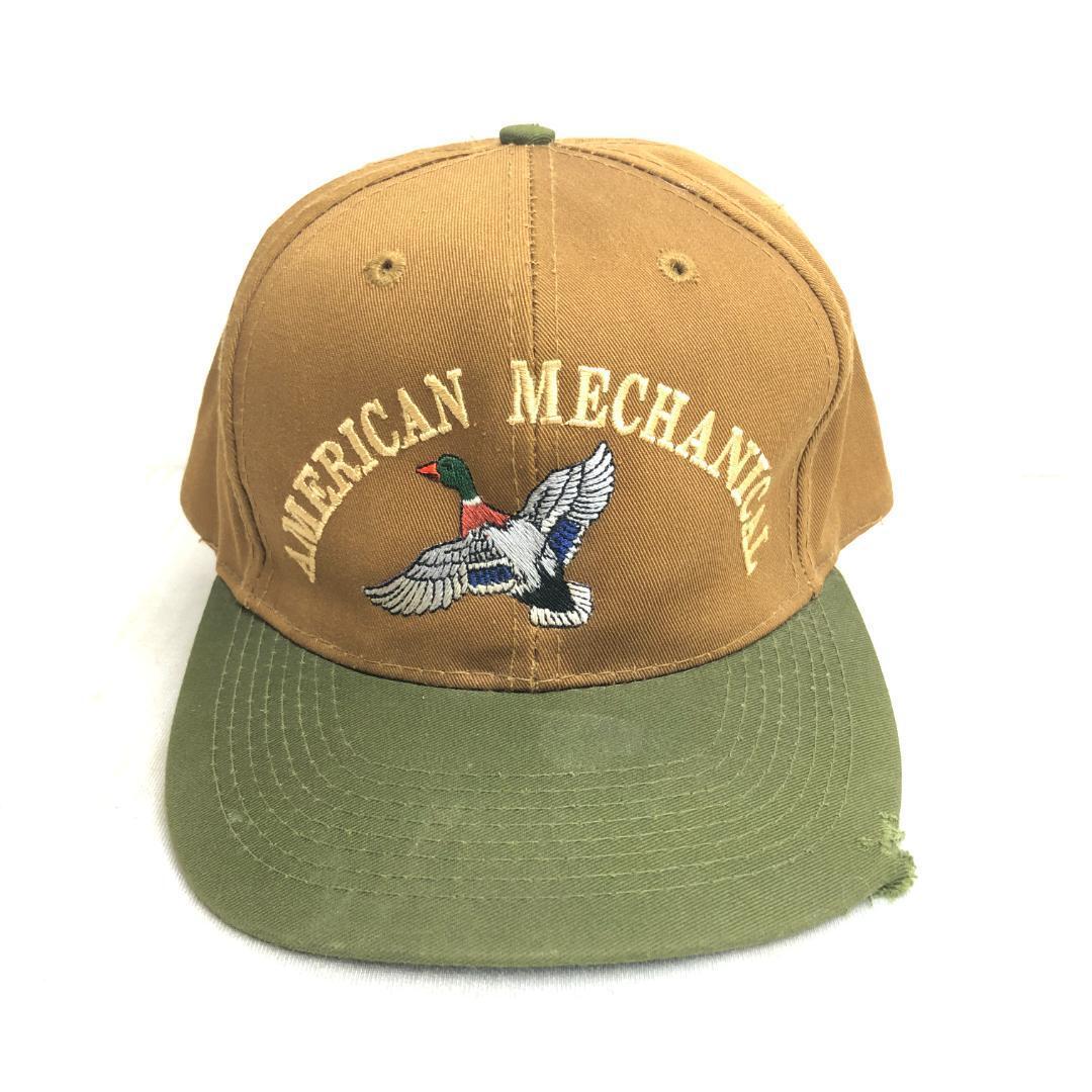 【US古着】キャップ　トラッカーキャップ　AMERICAN MECHANICAL カモ　アニマル　アウトドア　ツートンカラーキャップ　ビンテージ_画像2