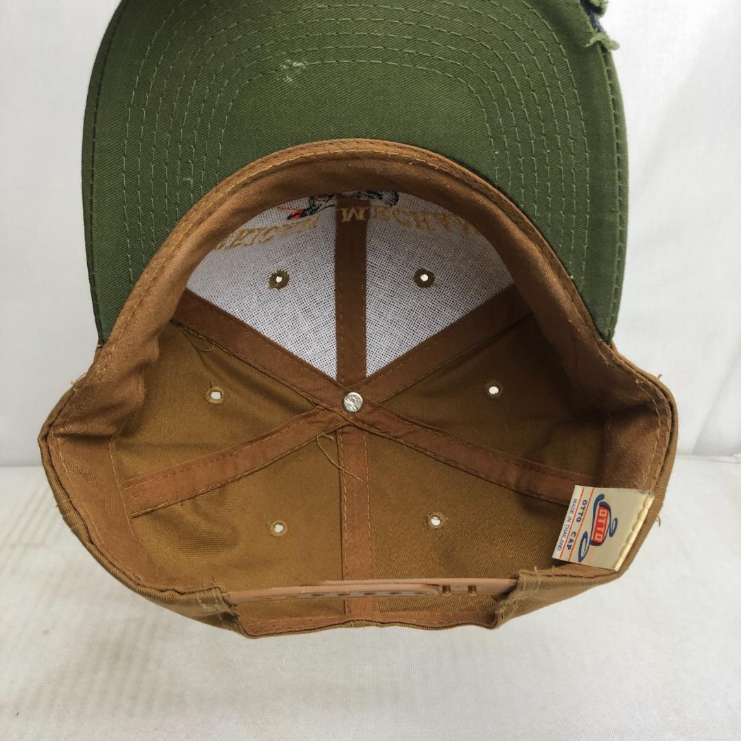 【US古着】キャップ　トラッカーキャップ　AMERICAN MECHANICAL カモ　アニマル　アウトドア　ツートンカラーキャップ　ビンテージ_画像7
