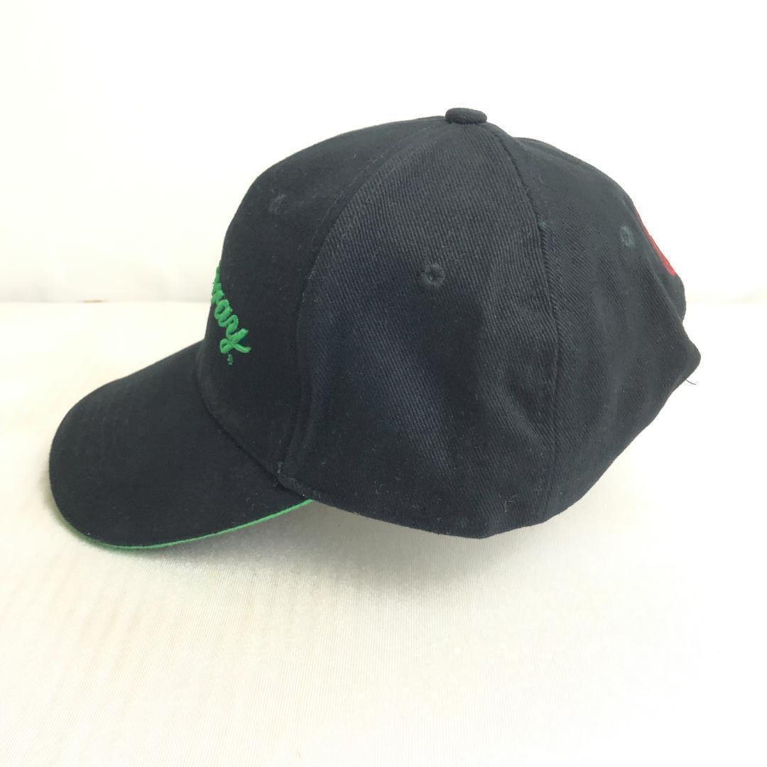 【US古着】キャップ　6パネルキャップ　刺ロゴ　Tanqueray　ブラック　黒　企業ロゴ　ビンテージキャップ_画像3