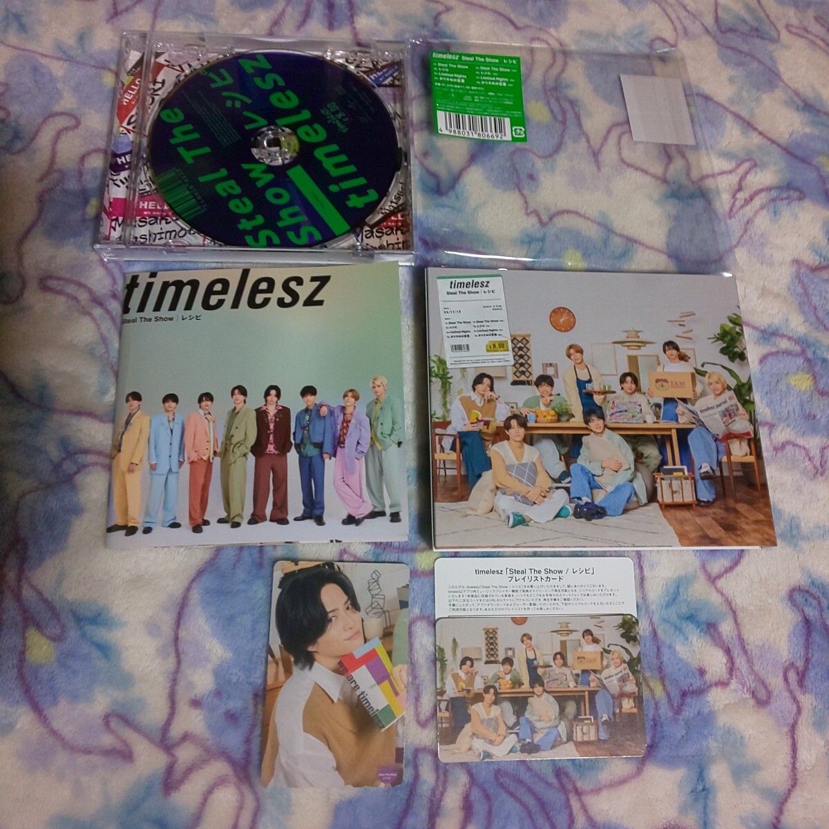 原嘉孝 橋本将生 松島聡 猪俣周杜 菊池風磨 寺西拓人 集合 トレカ*初回限定盤A B 通常盤 timelesz Steal The Show レシピ CD DVD timeless_画像3