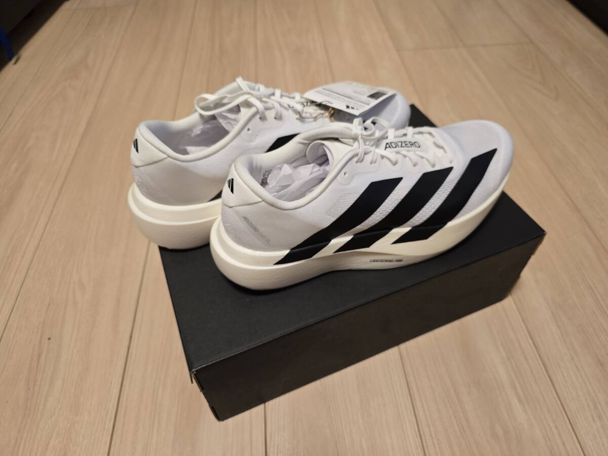  новый товар ADIDAS ADIZERO EVO SL Adi Zero Evo мужской спортивные туфли белый US10 28cm Adidas 2025 год покупка 