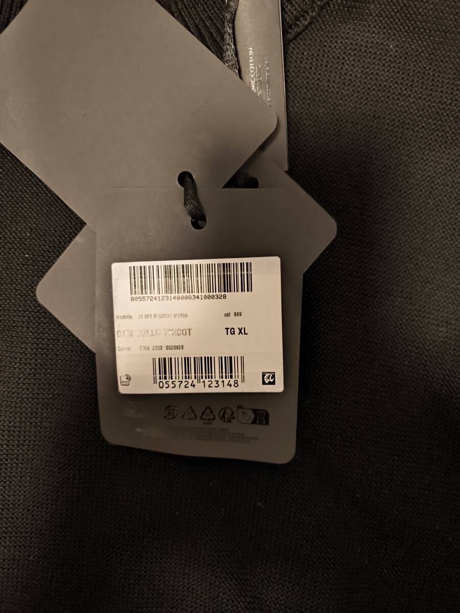 2024年購入 新品タグ付 MONCLER モンクレール ブラック ニット セーター Matt Black 黒 XL 新宿伊勢丹メンズ館購入 _画像5