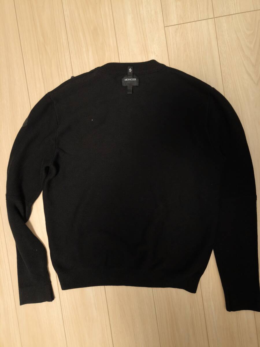 2024年購入 新品タグ付 MONCLER モンクレール ブラック ニット セーター Matt Black 黒 XL 新宿伊勢丹メンズ館購入 _画像7