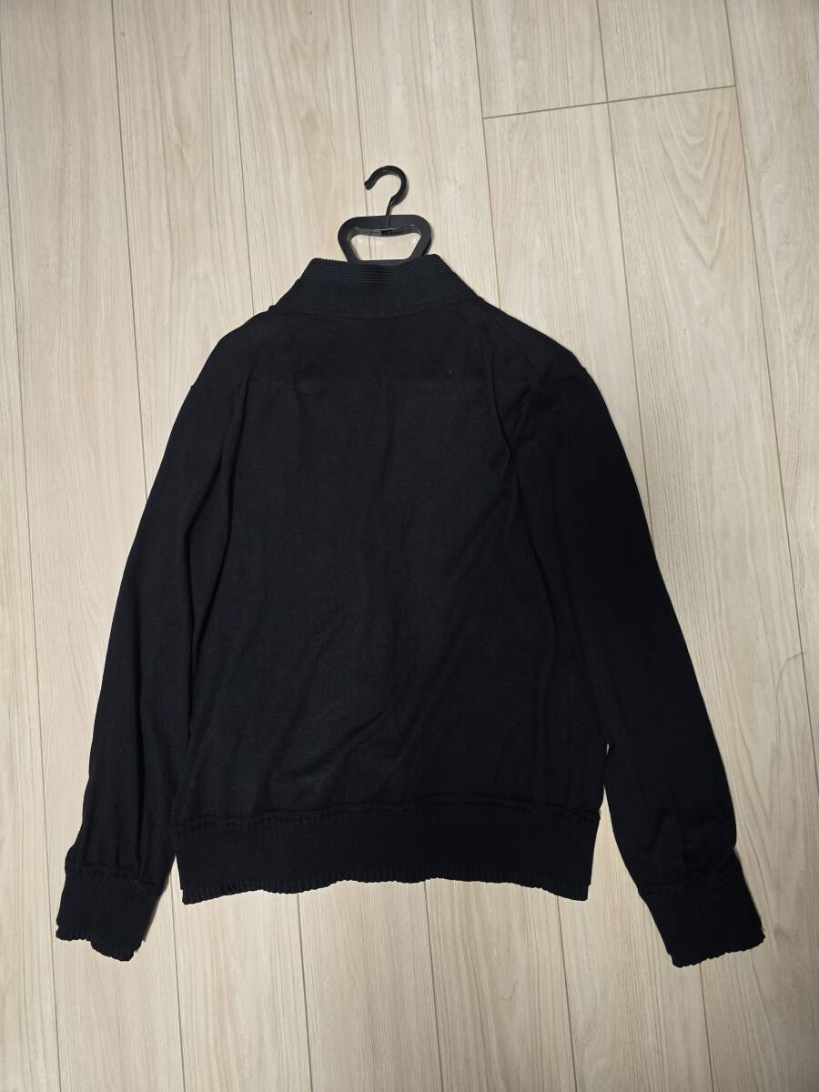 今期新品 タグ付 sacai サカイ Cotton Cashmere Knit Cardigan コットンカシミヤ ニット カーディガン 黒 ブラック 4 XL 2025年10月購入_画像6