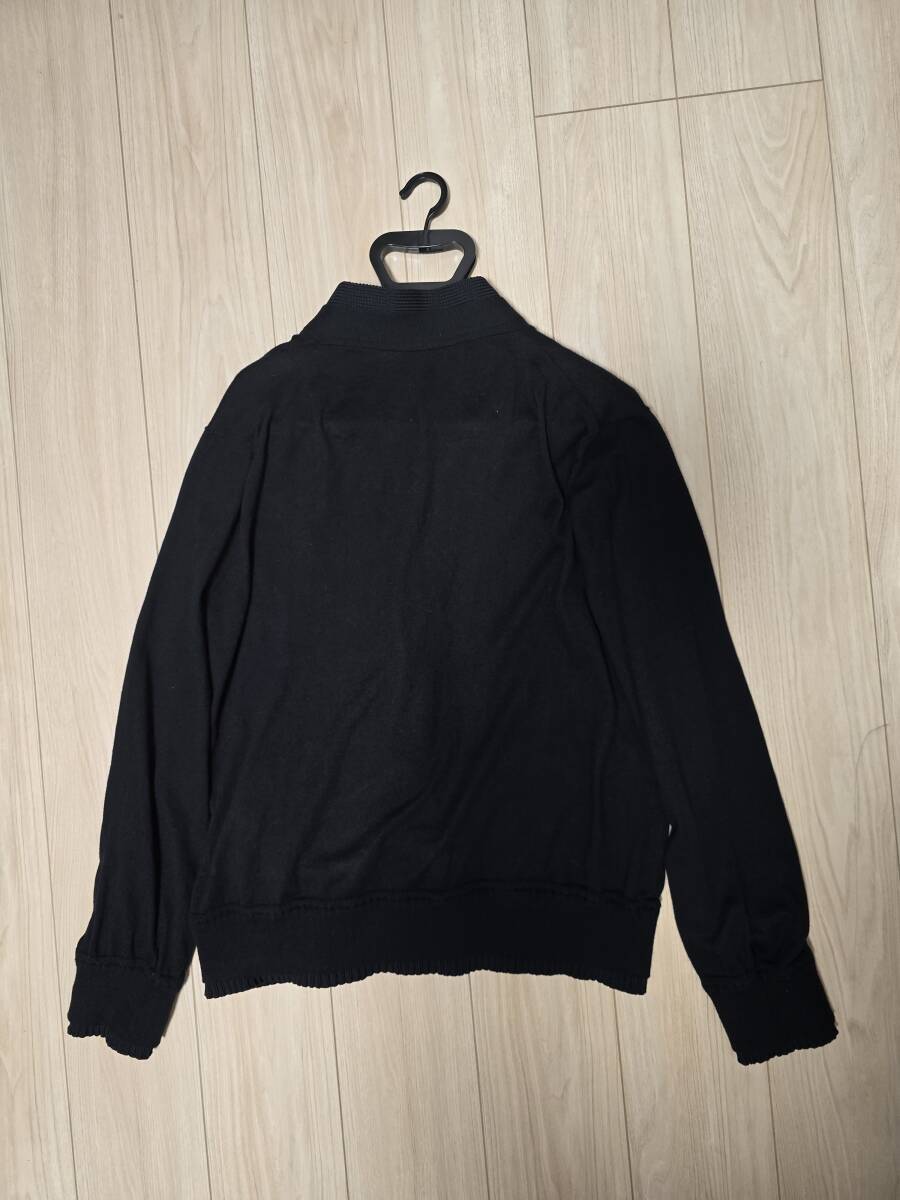 今期新品 タグ付 sacai サカイ Cotton Cashmere Knit Cardigan コットンカシミヤ ニット カーディガン 黒 ブラック 4 XL 2025年10月購入_画像8