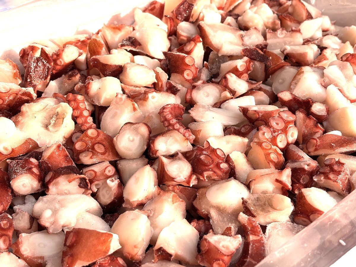 築地丸中　北海道産！柳たこカット500ｇ（生食用）！ たこ タコ 蛸 居酒屋　　_画像4