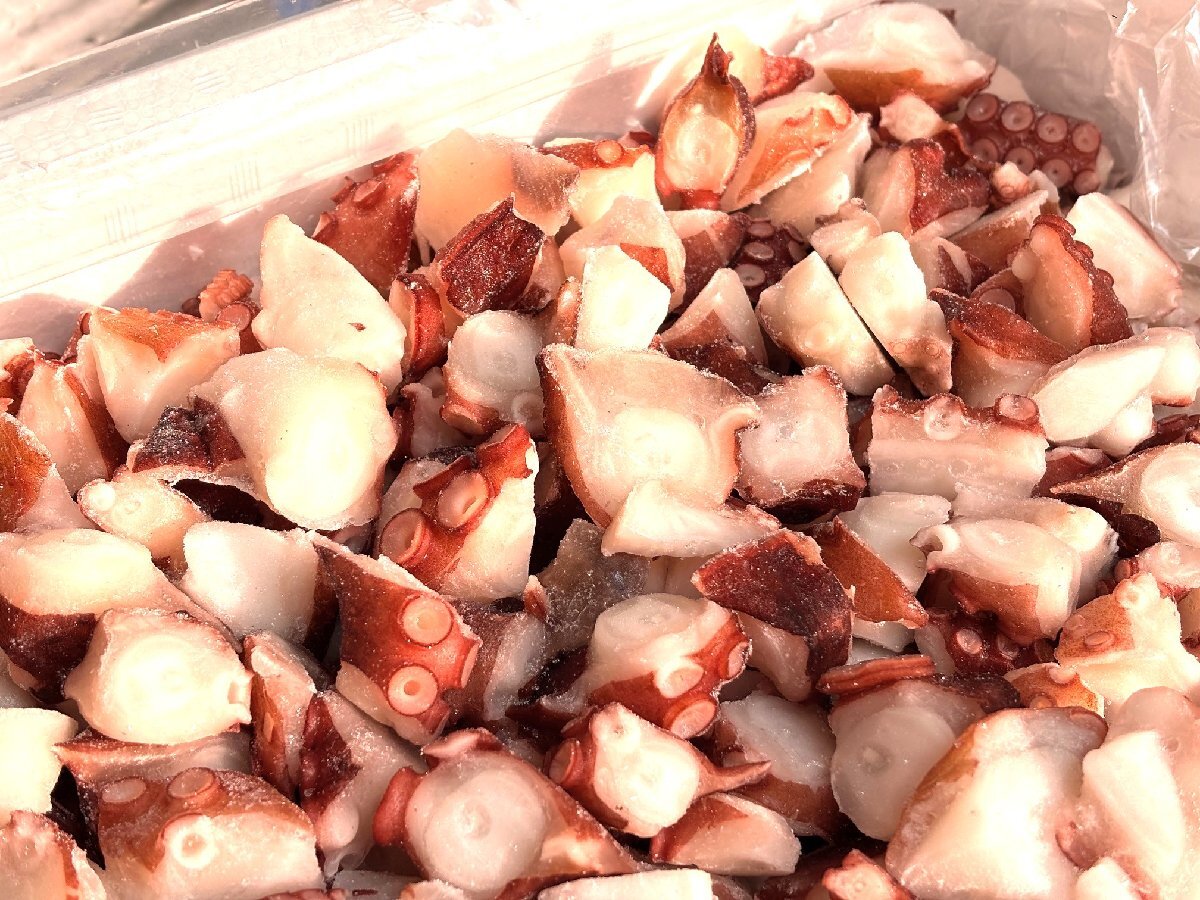 築地丸中　北海道産！柳たこカット500ｇ（生食用）！ たこ タコ 蛸 居酒屋　　_画像5
