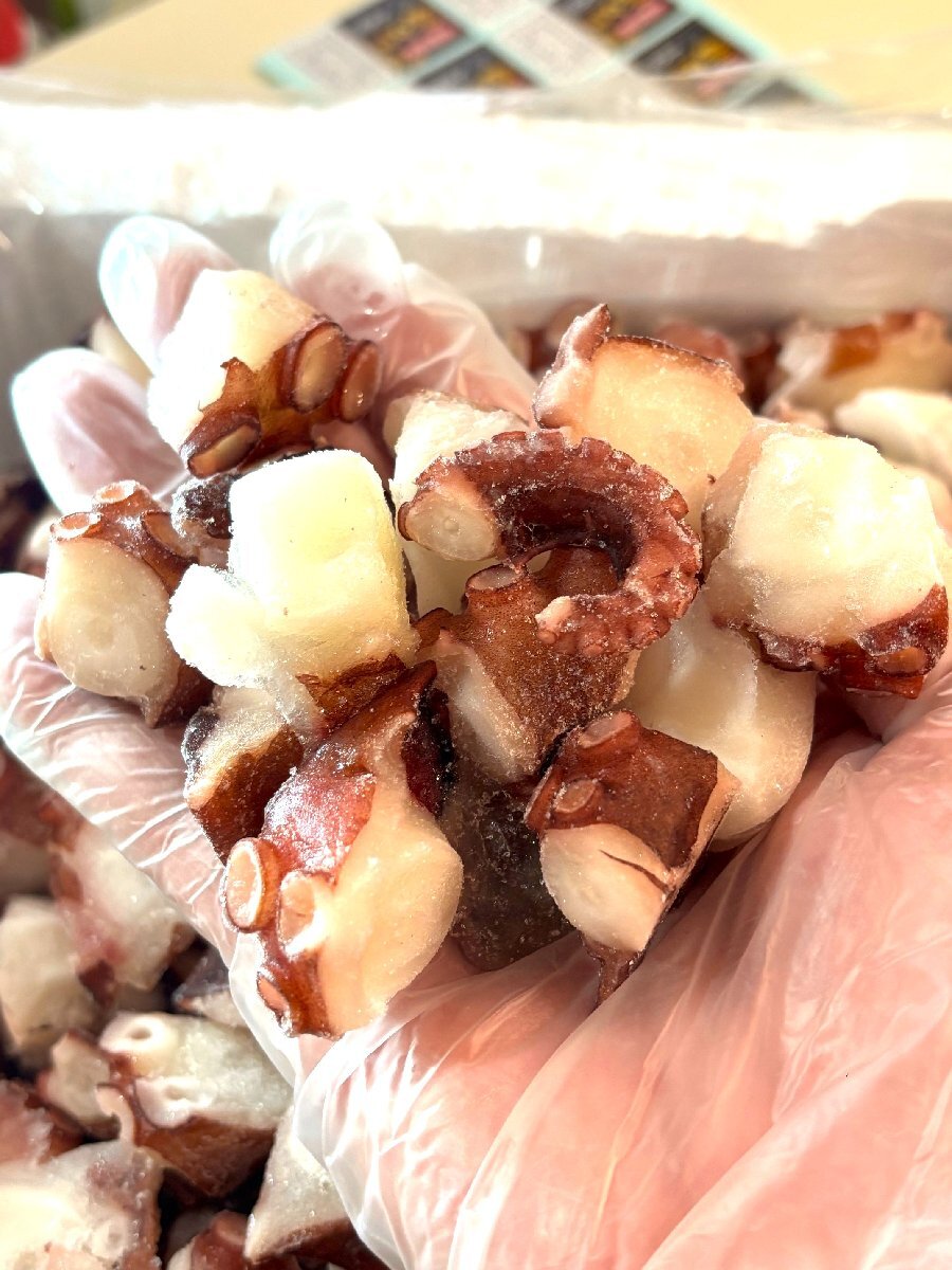 築地丸中　北海道産！柳たこカット500ｇ（生食用）！ たこ タコ 蛸 居酒屋　　_画像6