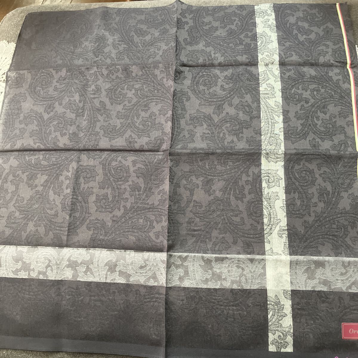 送料無料　カルバンクライン　オロビアンコメンズハンカチ4枚セット♪♪ ブラック系でおまとめ　ブランドハンカチ　素敵なメンズに 紳士用_画像6