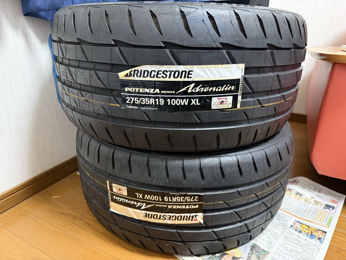 2024年製 新品 未使用ブリヂストン 275/35R19 100W ポテンザ アドレナリン RE004　2本セット_画像1
