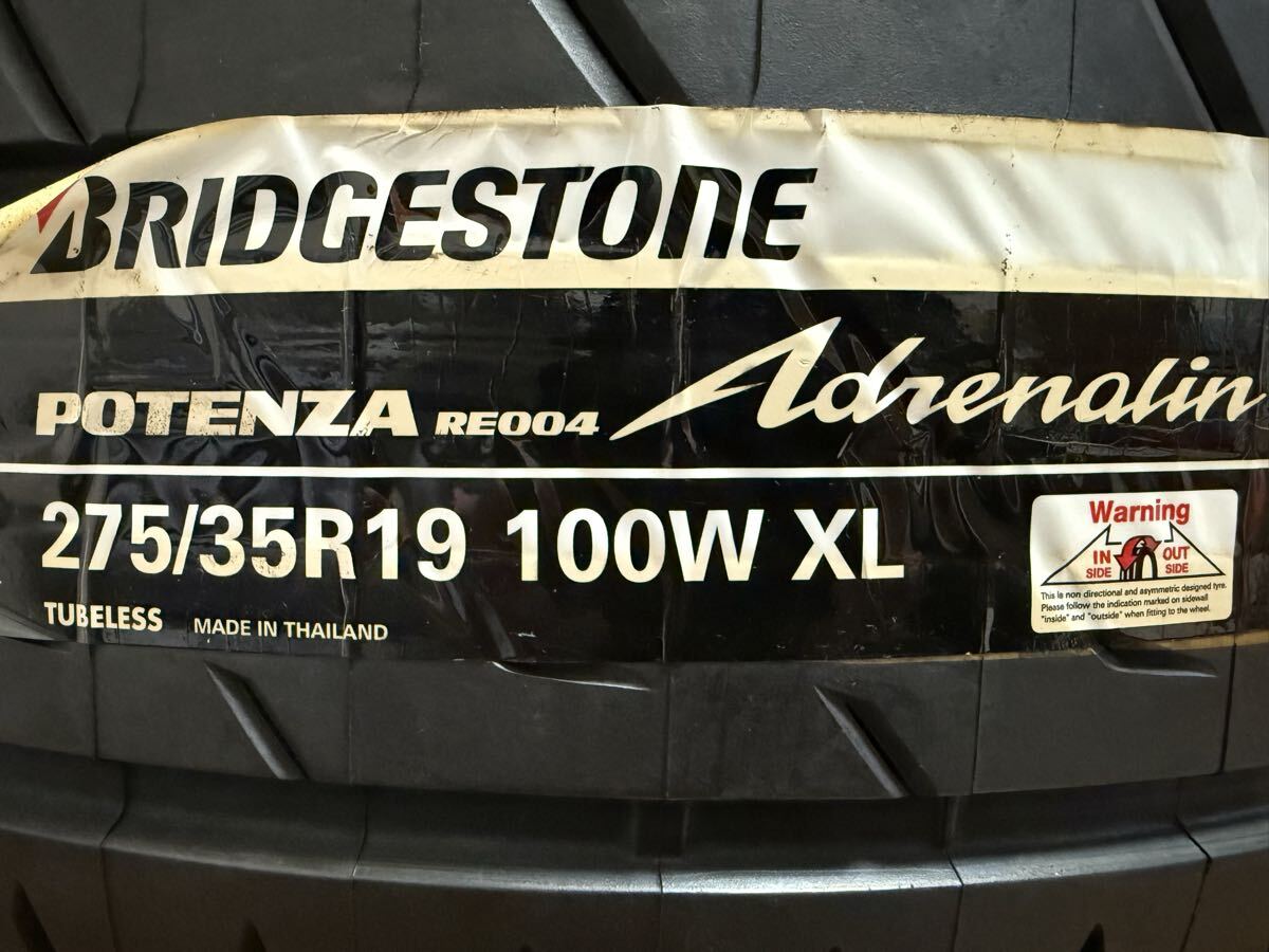 2024年製 新品 未使用ブリヂストン 275/35R19 100W ポテンザ アドレナリン RE004　2本セット_画像2