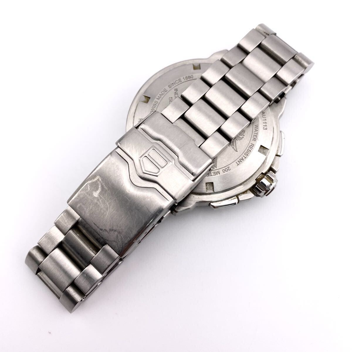 【不動品】TAG Heuer タグホイヤー フォーミュラ1 インディ500 クロノグラフ メンズ 腕時計 ステンレススチール CAU1113 BA0858 クォーツ_画像8