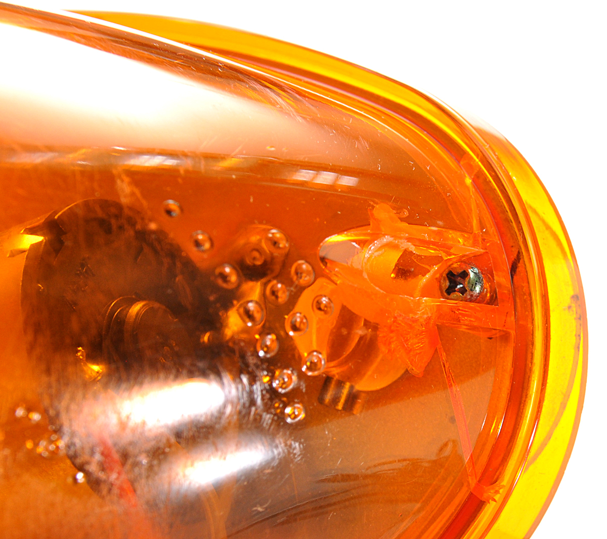 ◆生産終了品◆PATLITE(パトライト)社製 KY-12 フラッシュボール 回転灯 黄色/イエロー 12V DC/10W パトランプ・非常灯◆中古・動作品◆_画像6