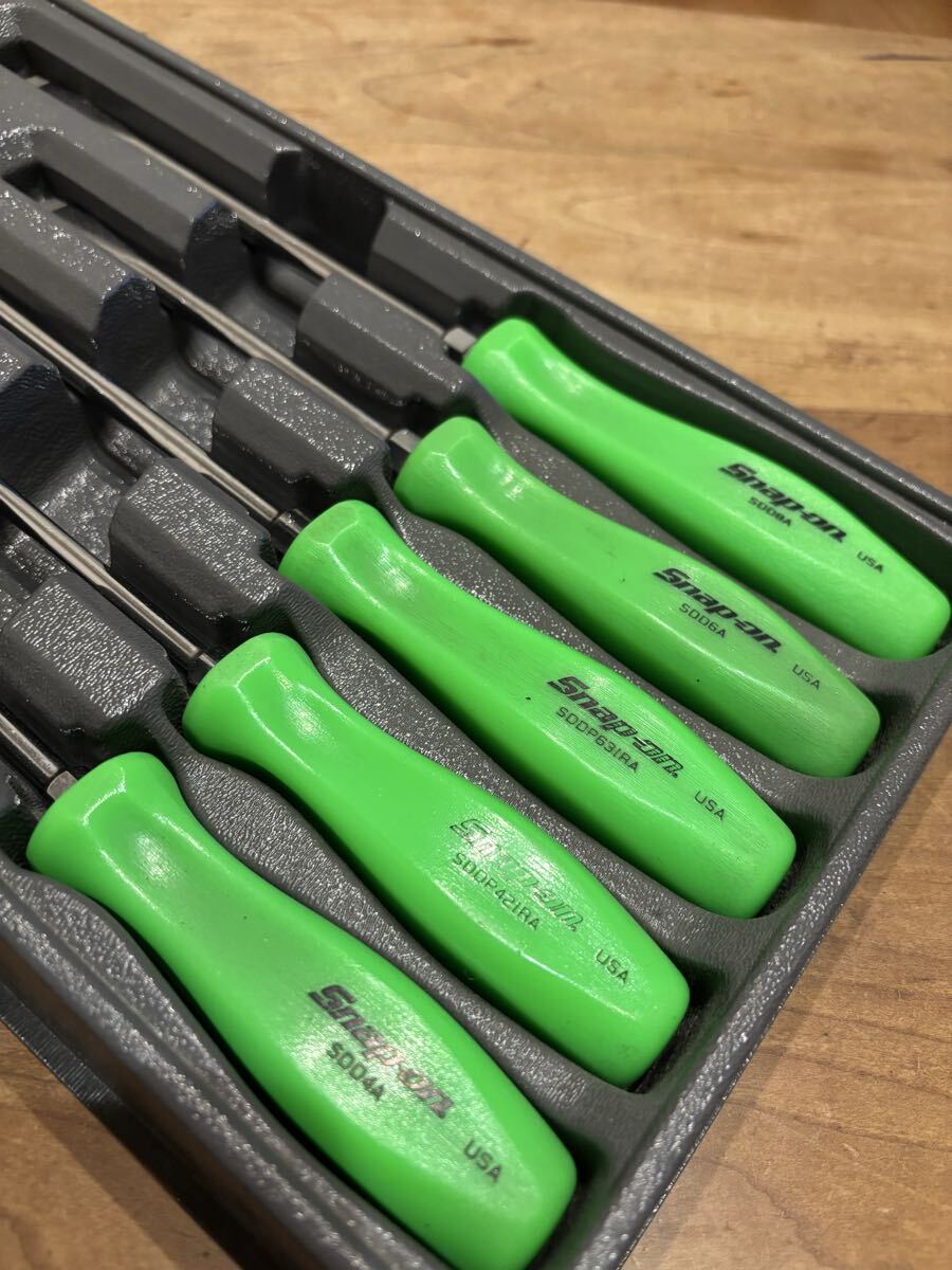 スナップオン Snap-on ドライバーセット 旧グリップ グリーン_画像2