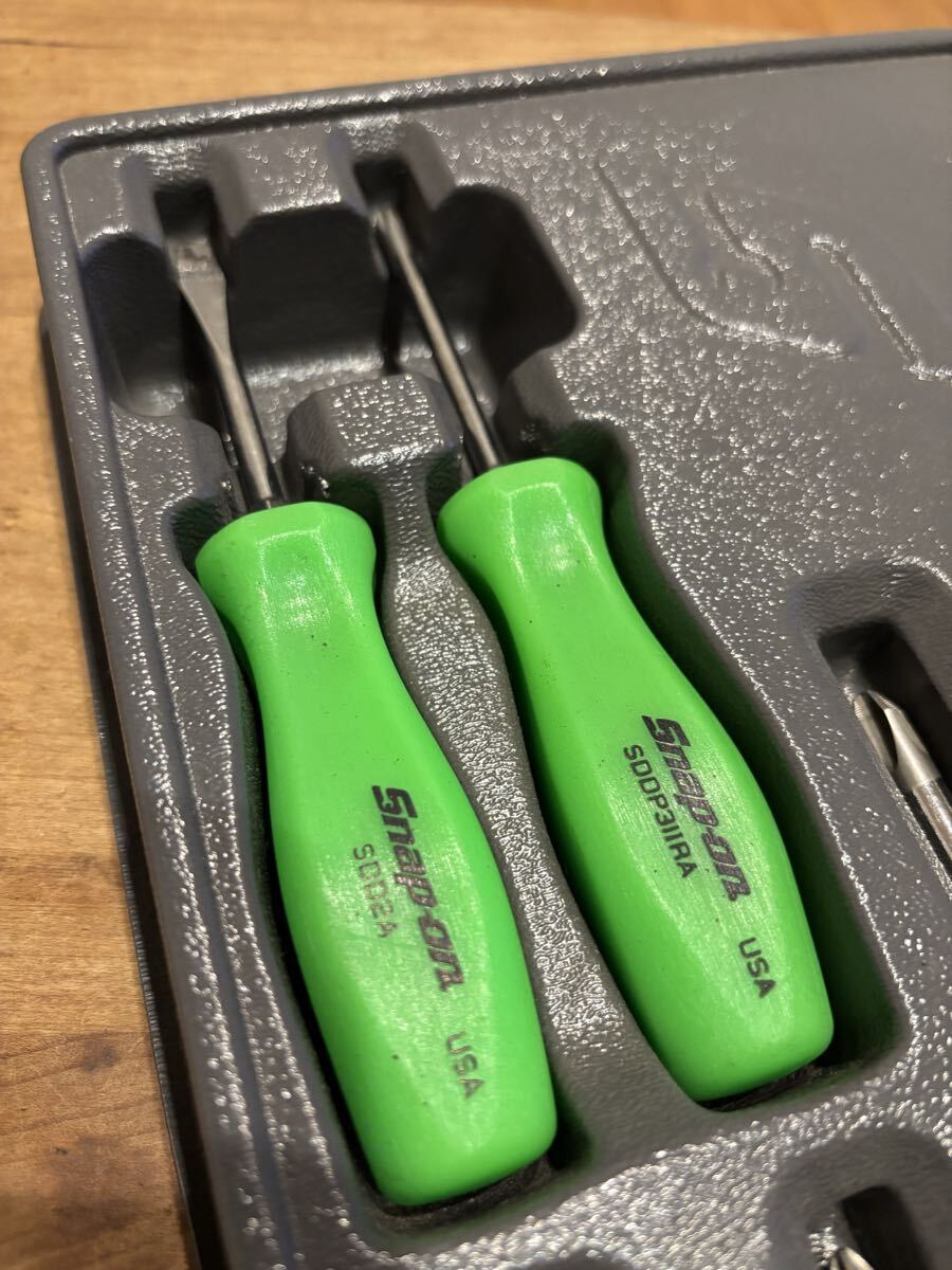 スナップオン Snap-on ドライバーセット 旧グリップ グリーン_画像5