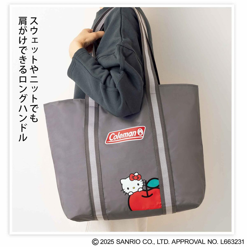  нестандартный *InRed in красный 2025 год 12 месяц номер *Coleman × HELLO KITTY вдоволь входить .! длинный держать рука . плечо .. возможен большая вместимость большая сумка 