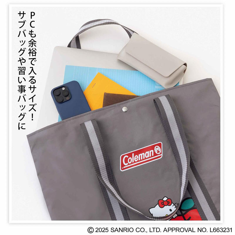  нестандартный *InRed in красный 2025 год 12 месяц номер *Coleman × HELLO KITTY вдоволь входить .! длинный держать рука . плечо .. возможен большая вместимость большая сумка 